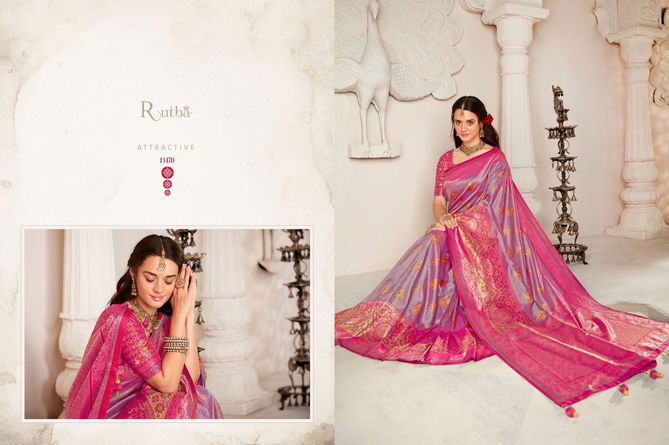 Rutba Vol 9 By Krishna Gokul Silk Wedding Sarees Catalog